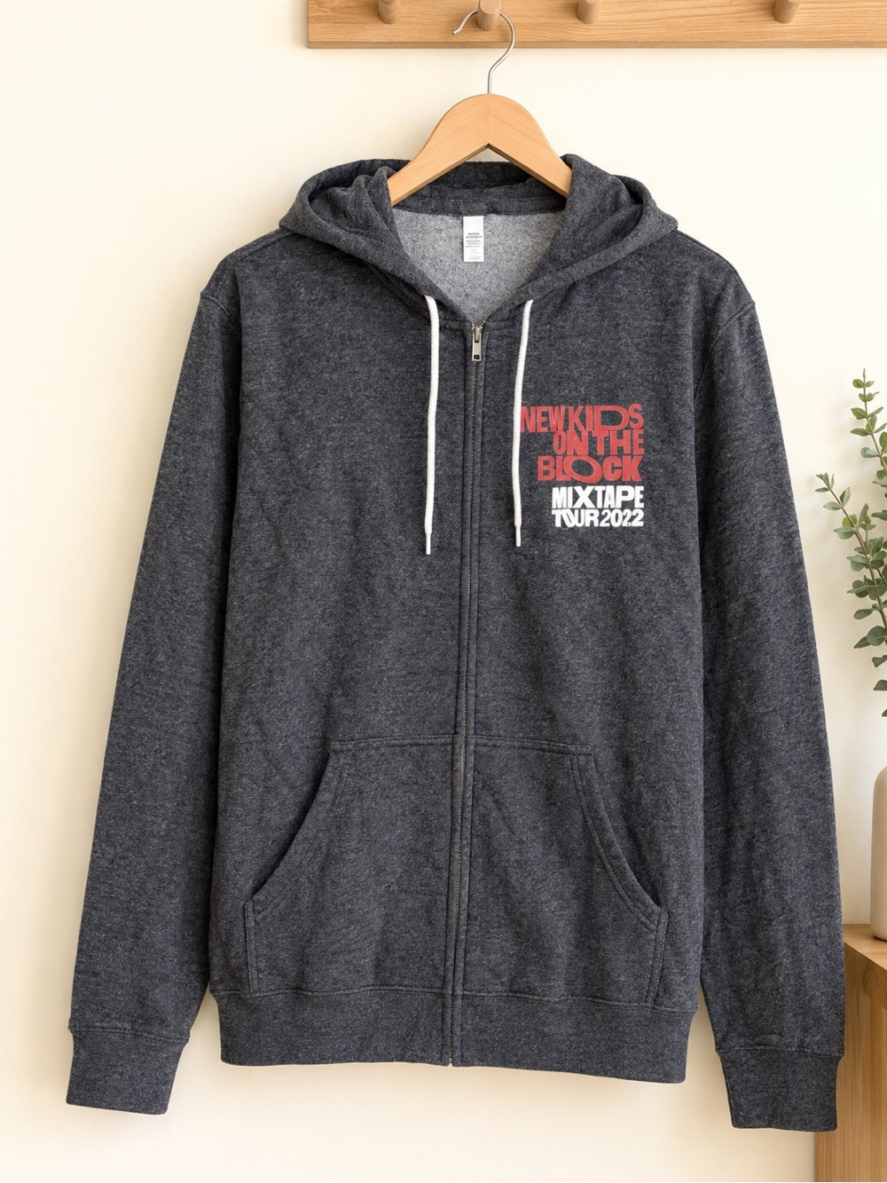 New Kids on the Block Mix Tape Tour zip up hoodie size Large